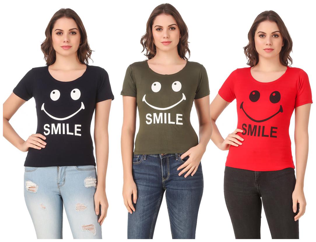 

Krishty Trading Lycra Casual Regular T Shirt Multi