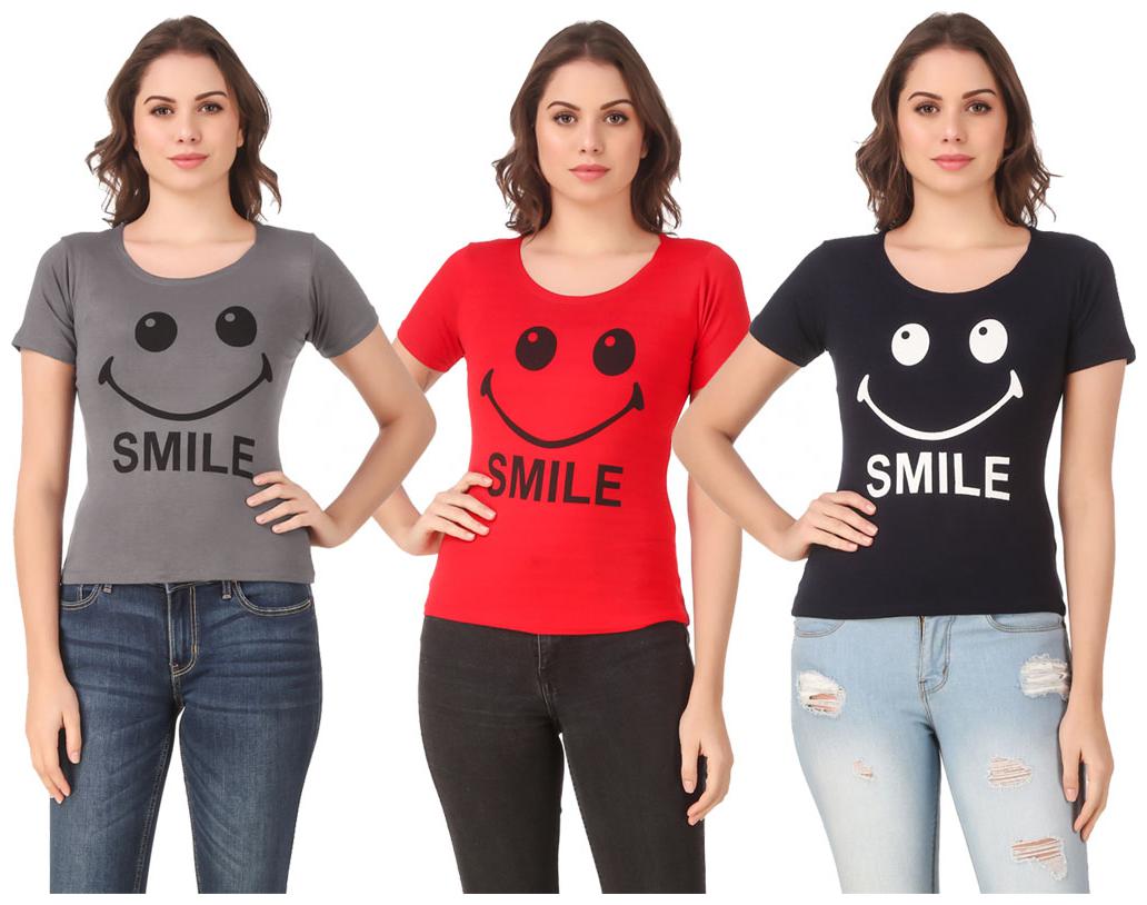 

Krishty Trading Lycra Casual Regular T Shirt Multi