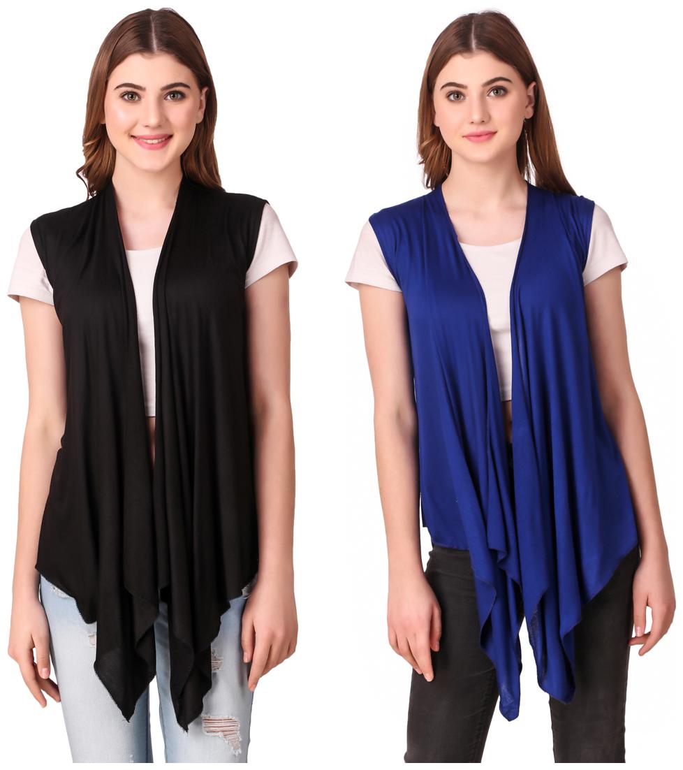 

Krishty Trading Women Shrug - Black Blue