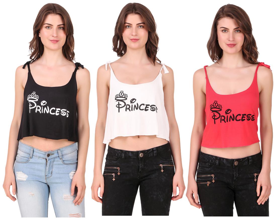 

Krishty Trading Women Printed Crop top - Multi