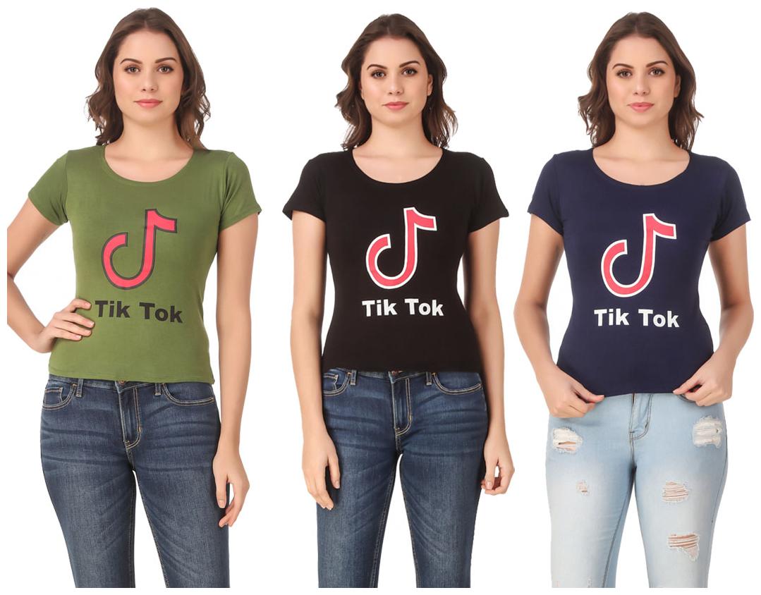 

Krishty Trading Lycra Casual Regular T Shirt Multi