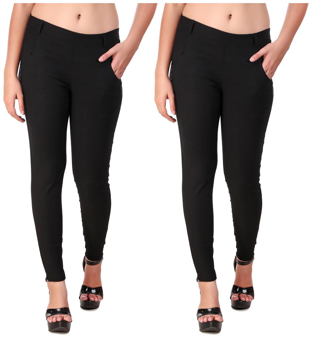 

Krishty Trading Women Black Skinny fit Jegging