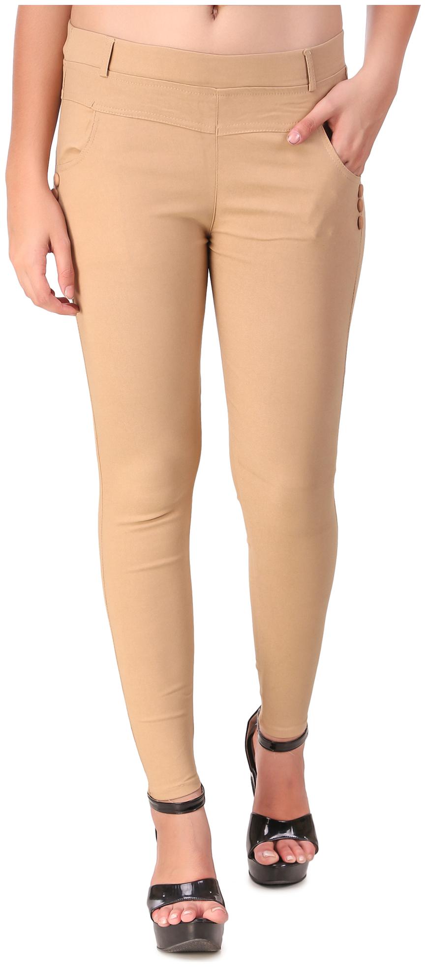 

Krishty Trading Women Beige Skinny fit Jegging