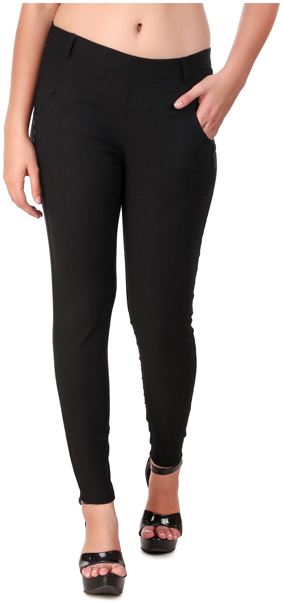 

Krishty Trading Women Black Skinny fit Jegging
