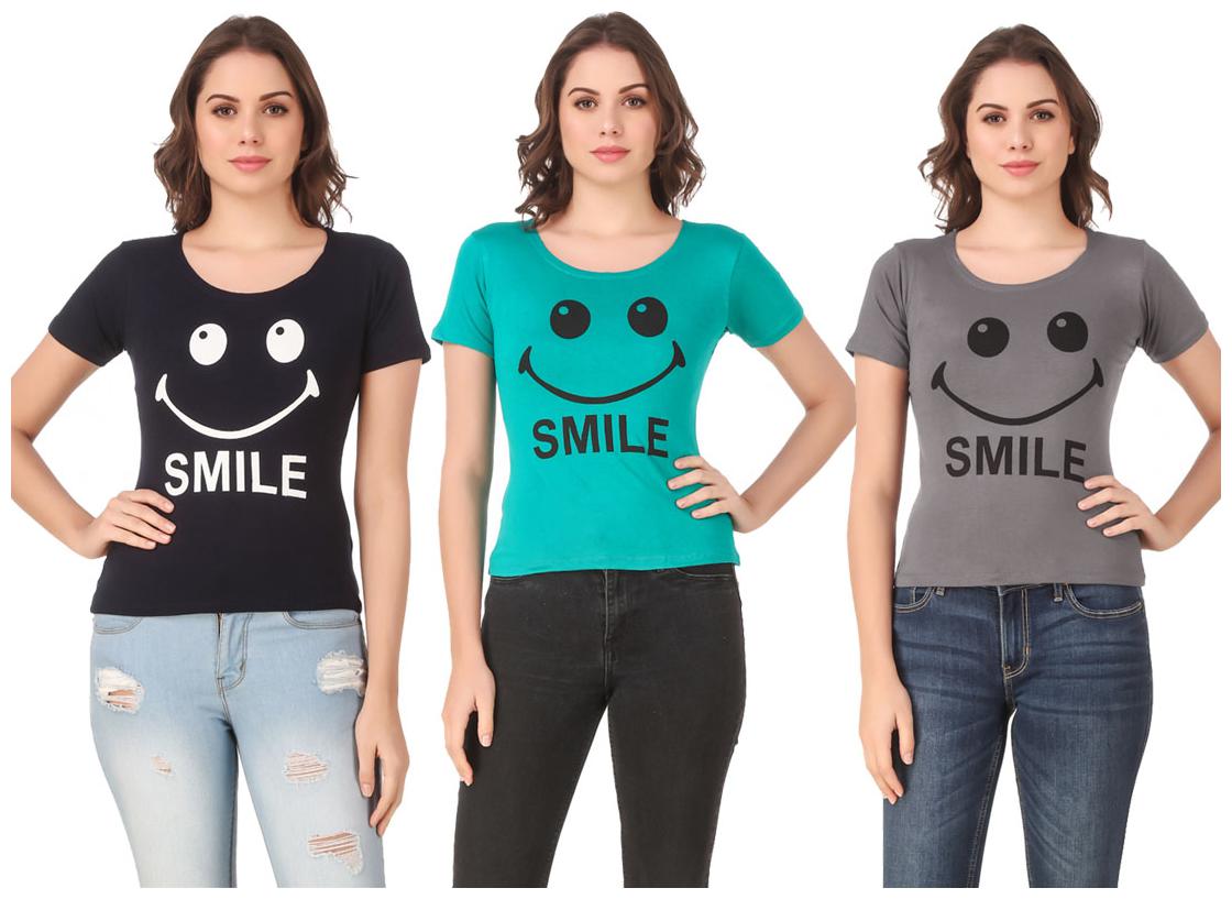 

Krishty Trading Lycra Casual Regular T Shirt Multi