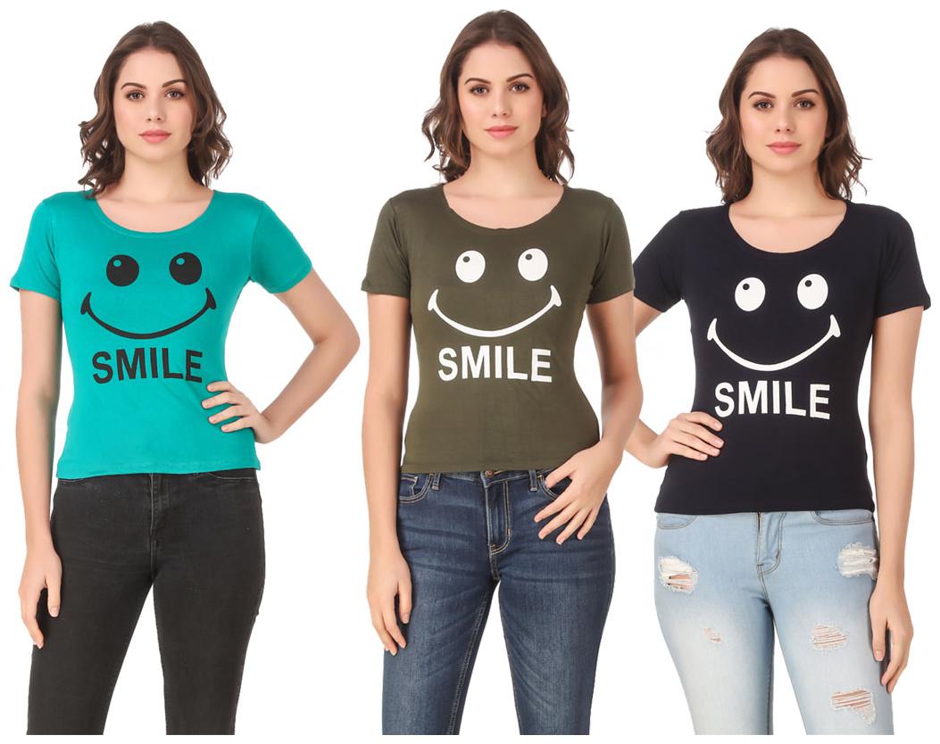 

Krishty Trading Lycra Casual Regular T Shirt Multi