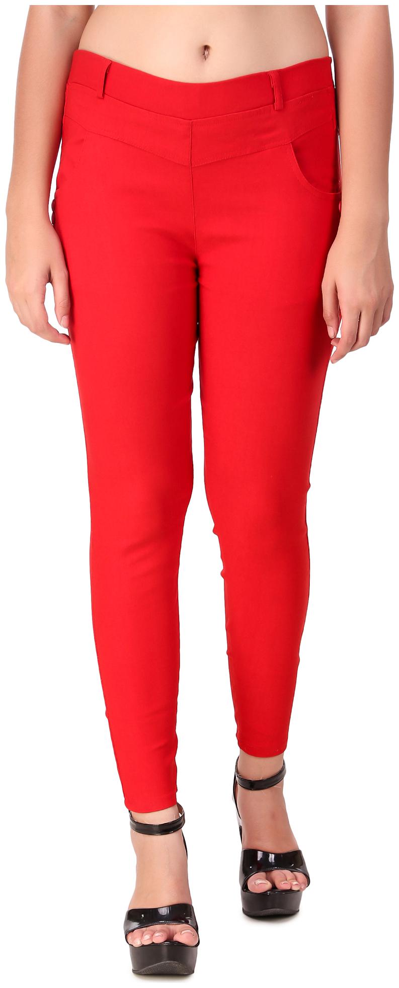 

Krishty Trading Women Red Skinny fit Jegging