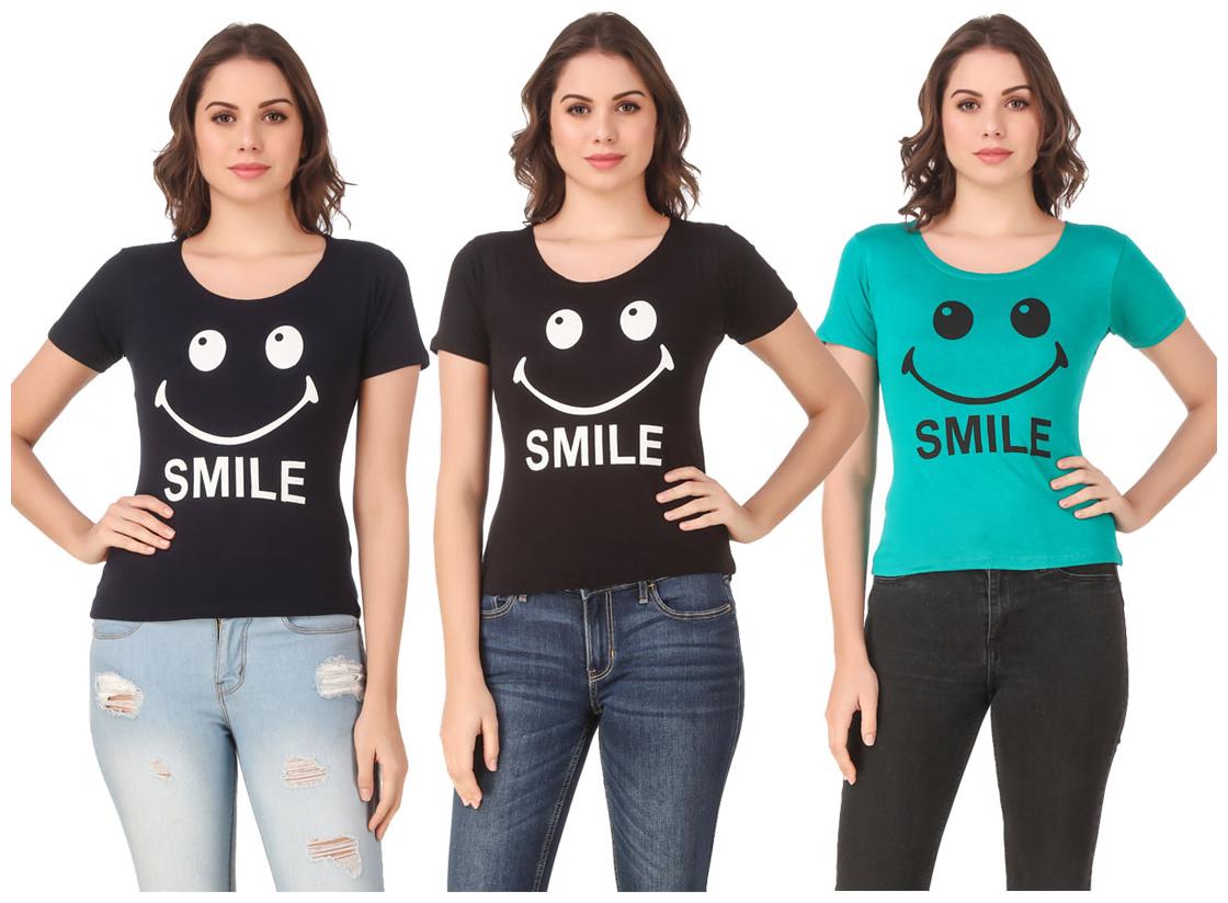 

Krishty Trading Lycra Casual Regular T Shirt Multi