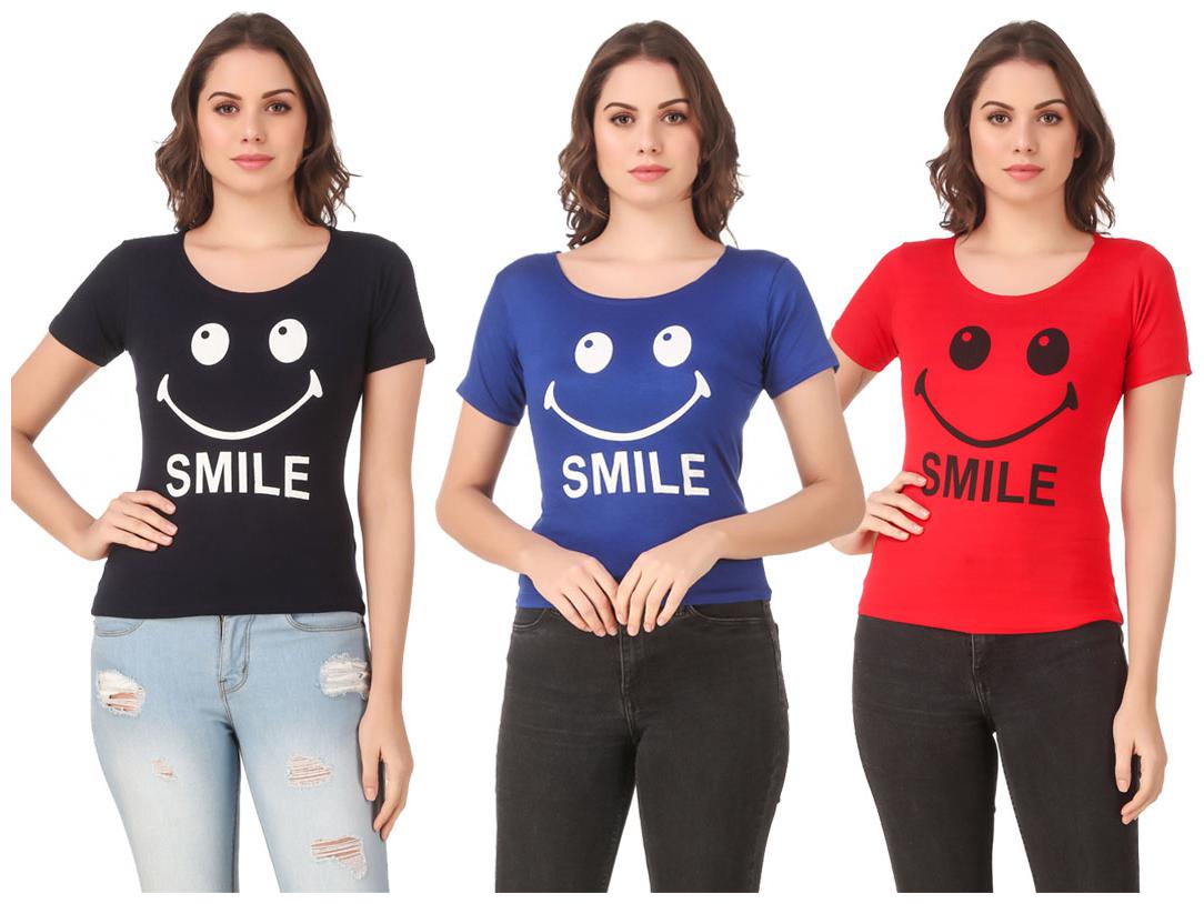 

Krishty Trading Lycra Casual Regular T Shirt Multi