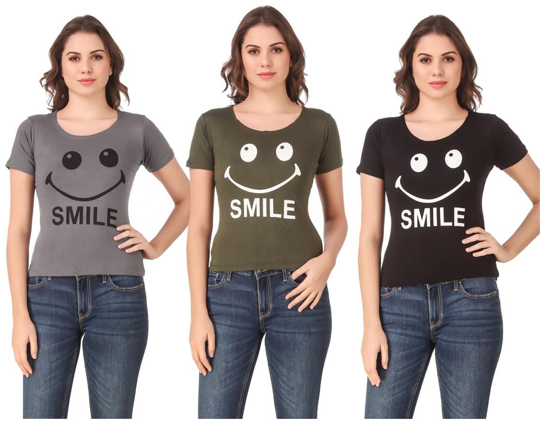 

Krishty Trading Lycra Casual Regular T Shirt Multi