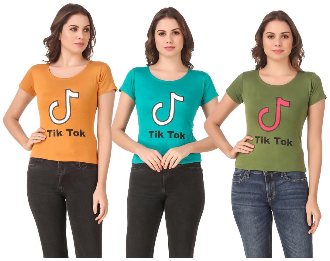 

Krishty Trading Lycra Casual Regular T Shirt Multi