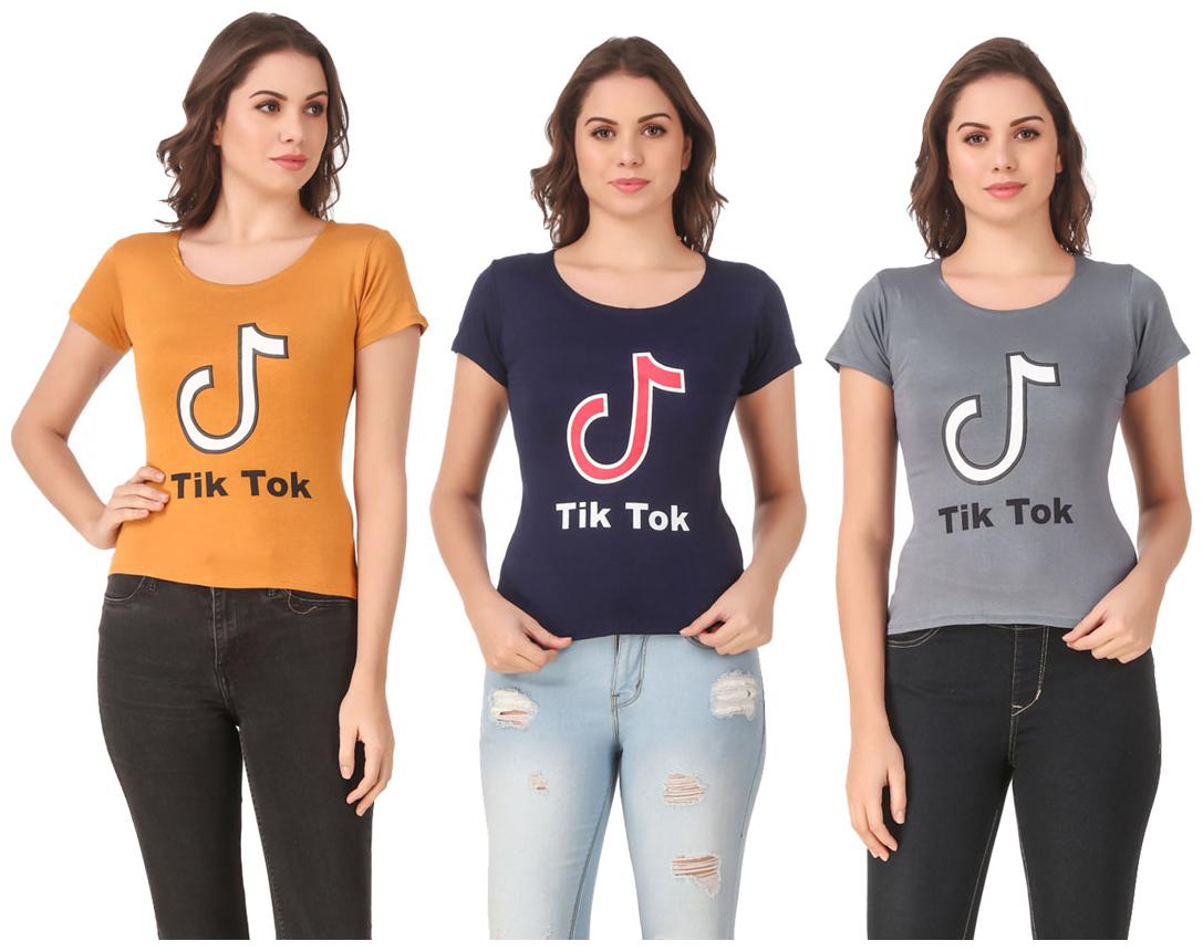 

Krishty Trading Lycra Casual Regular T Shirt Multi