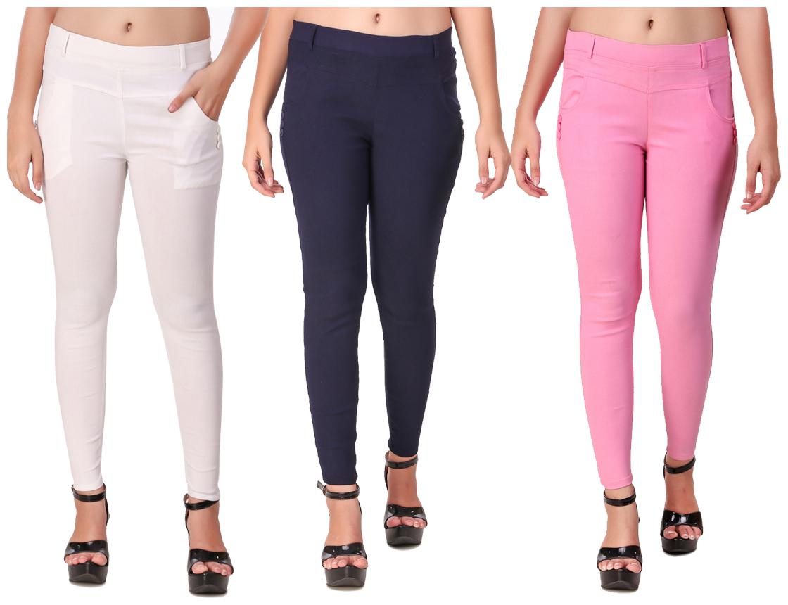 

Krishty Trading Women Multi Skinny fit Jegging