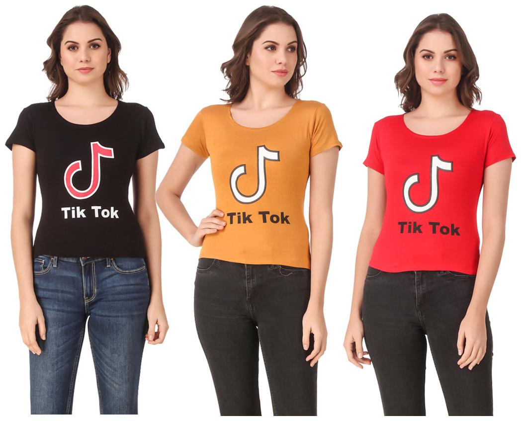 

Krishty Trading Lycra Casual Regular T Shirt Multi