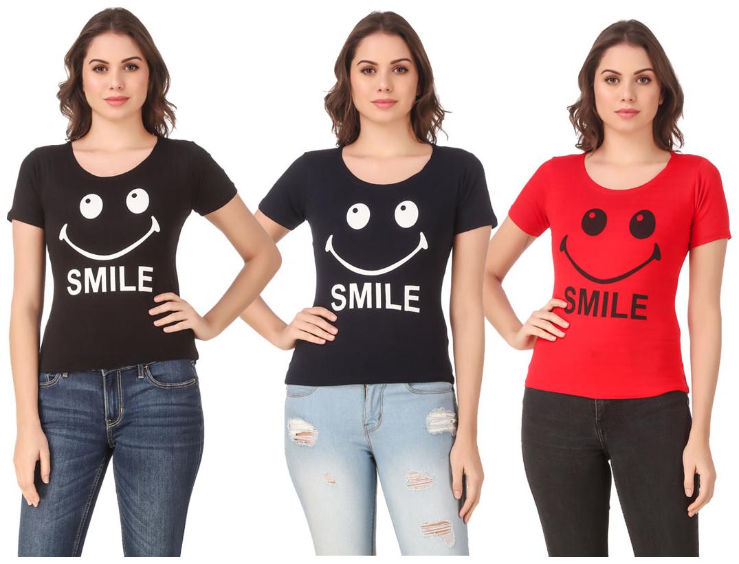 

Krishty Trading Lycra Casual Regular T Shirt Multi