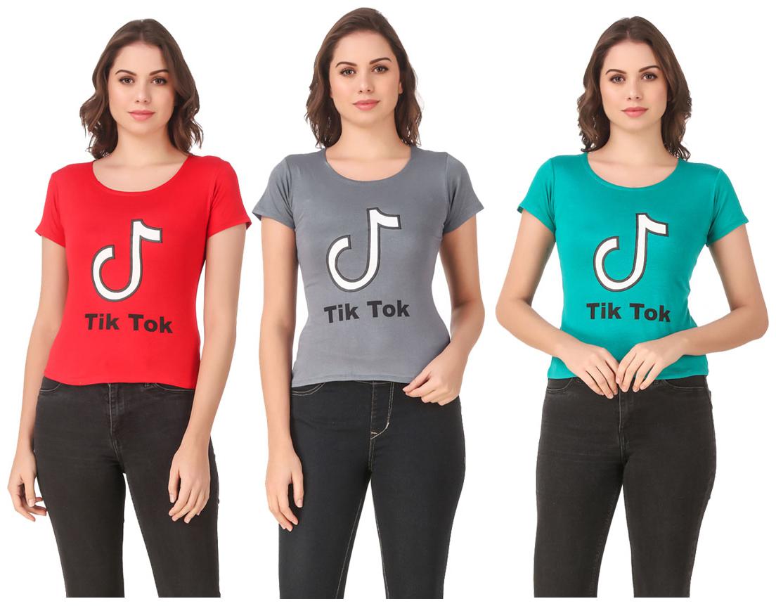 

Krishty Trading Lycra Casual Regular T Shirt Multi