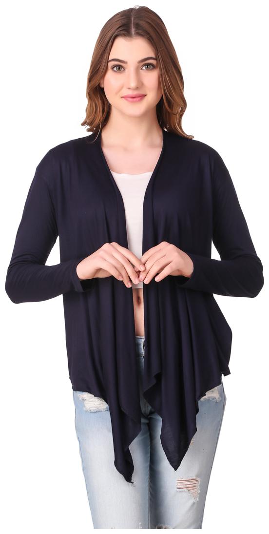 

Krishty Trading Casual Wear Shrug for women Navy Blue
