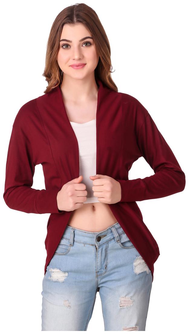 

Krishty Trading Women Shrug - Maroon
