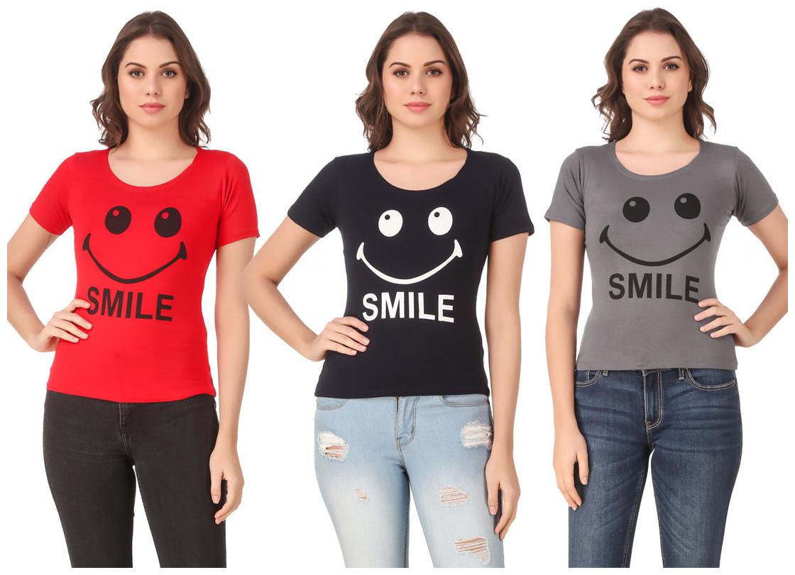

Krishty Trading Lycra Casual Regular T Shirt Multi