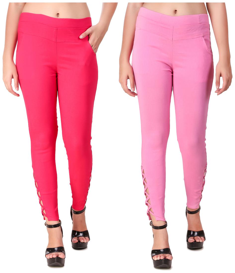 

Krishty Trading Women Pink Skinny fit Jegging