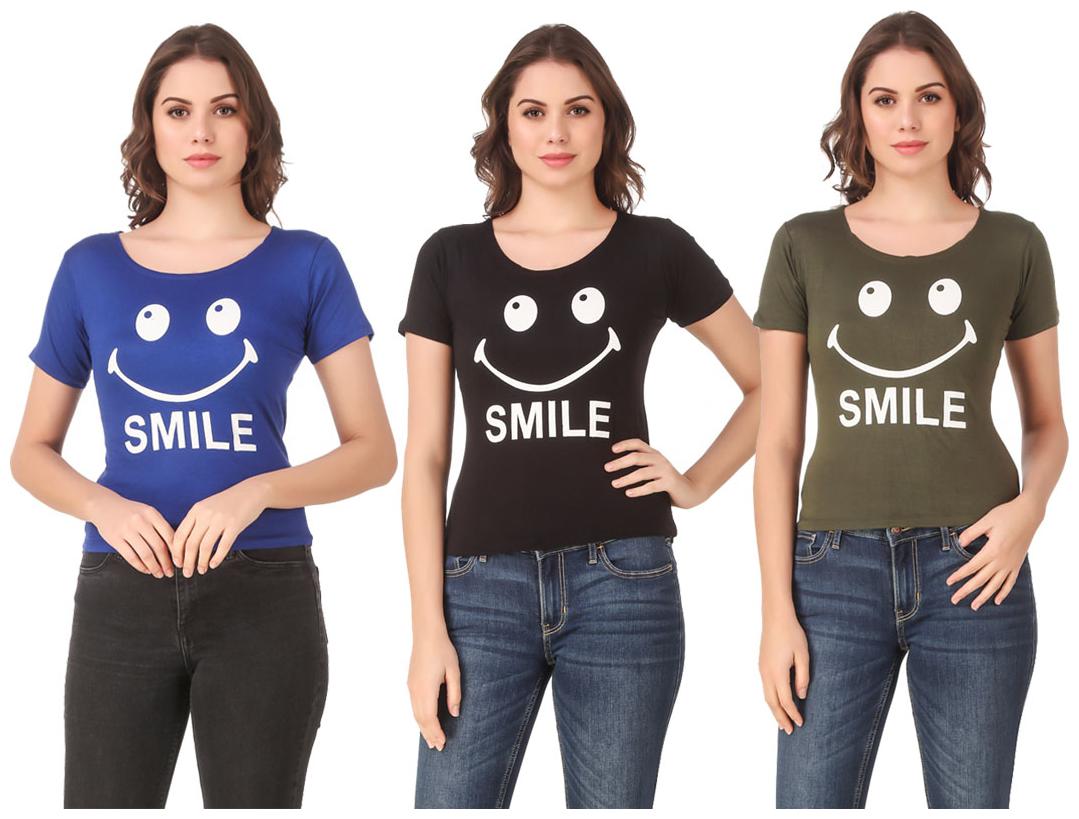 

Krishty Trading Lycra Casual Regular T Shirt Multi