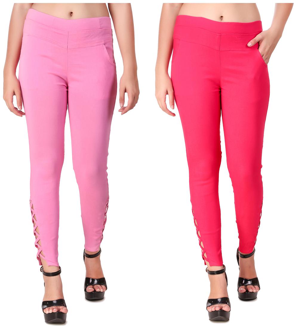 

Krishty Trading Women Pink Skinny fit Jegging