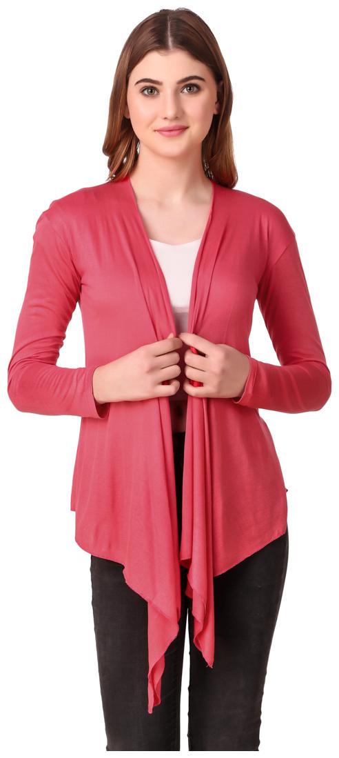 

Krishty Trading Casual Wear Shrug for women Peach