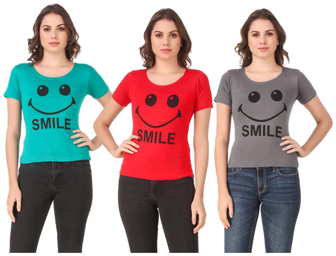 

Krishty Trading Lycra Casual Regular T Shirt Multi