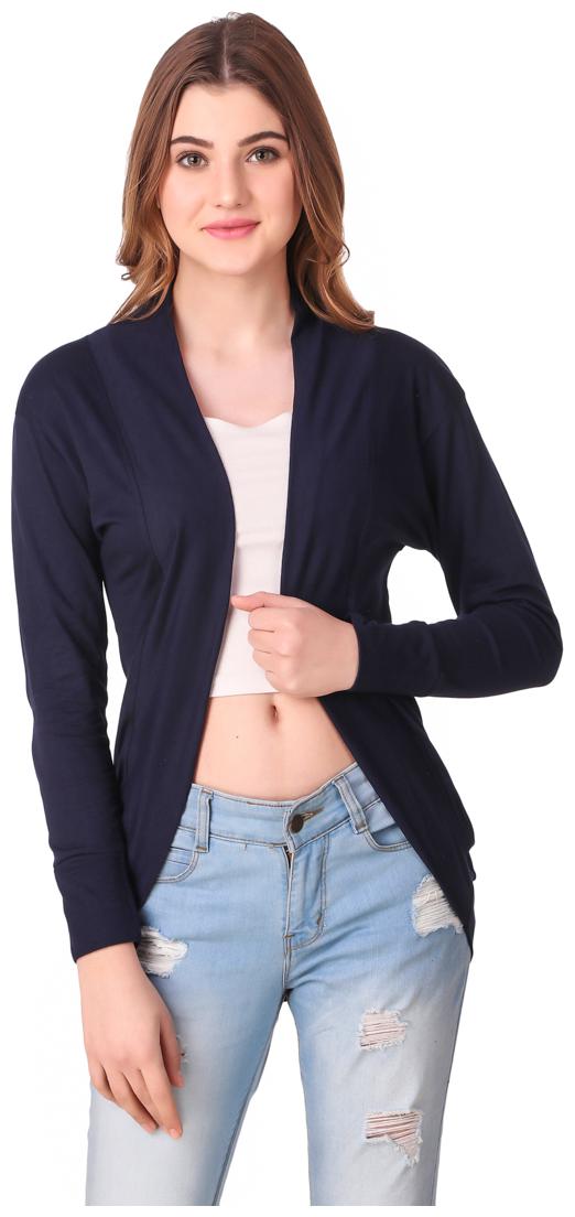 

Krishty Trading Casual Wear Shrug for women Navy Blue