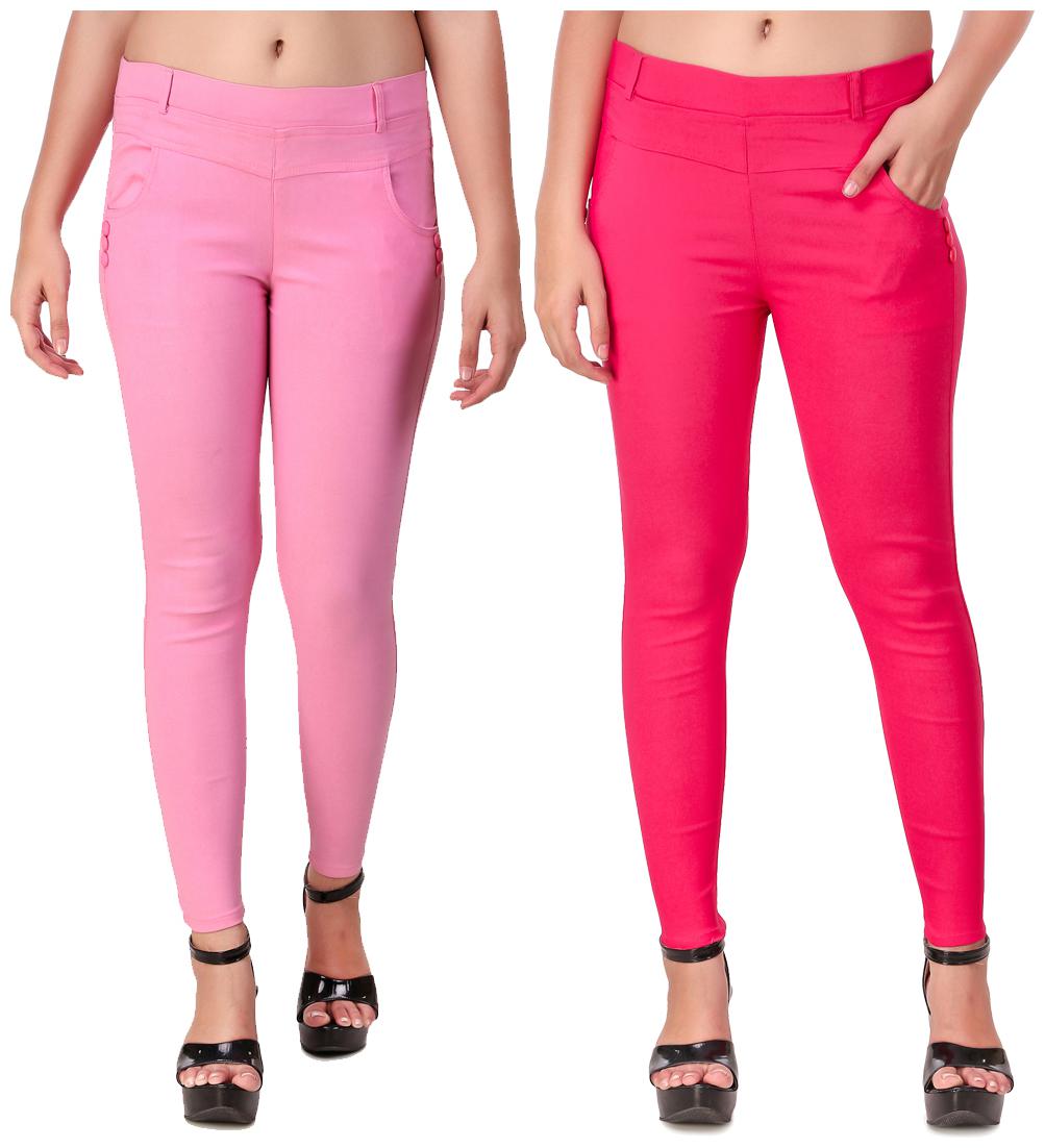 

Krishty Trading Women Pink Skinny fit Jegging
