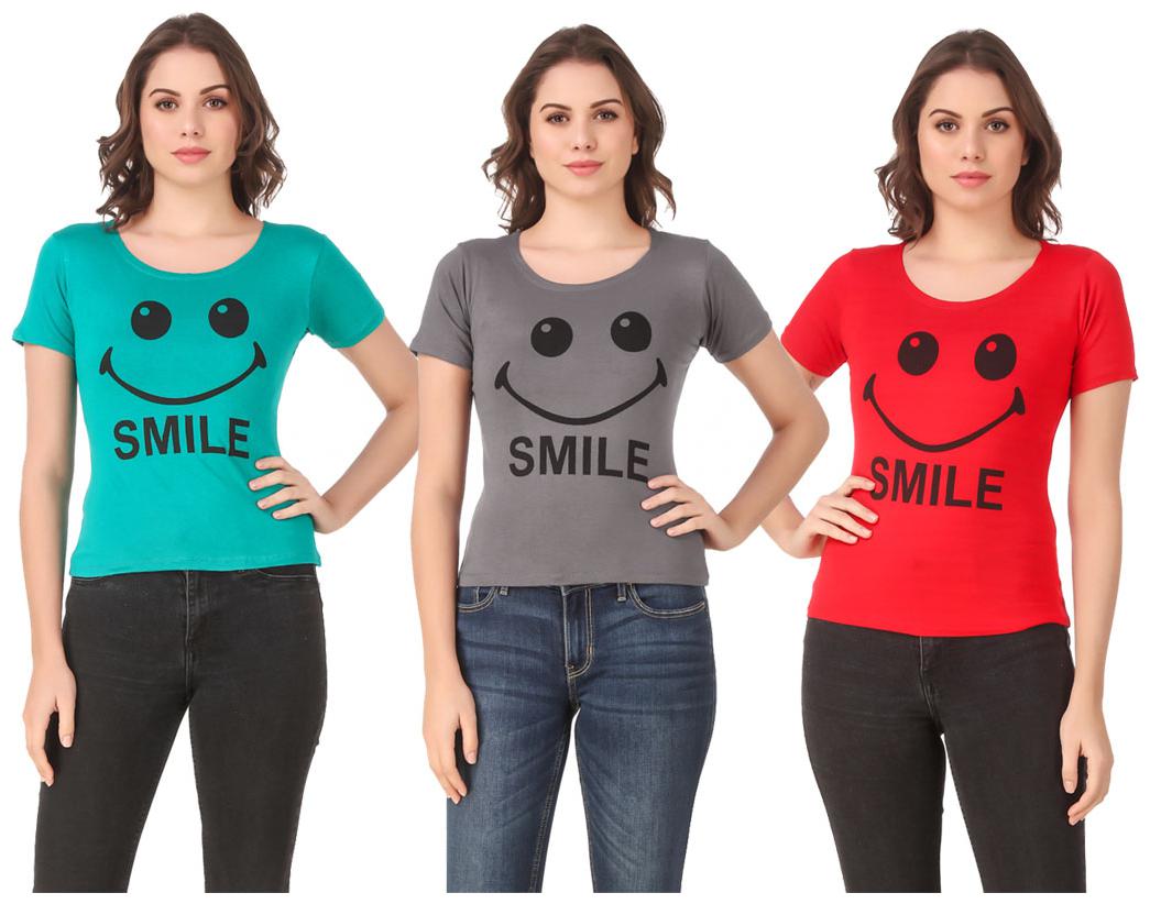 

Krishty Trading Lycra Casual Regular T Shirt Multi