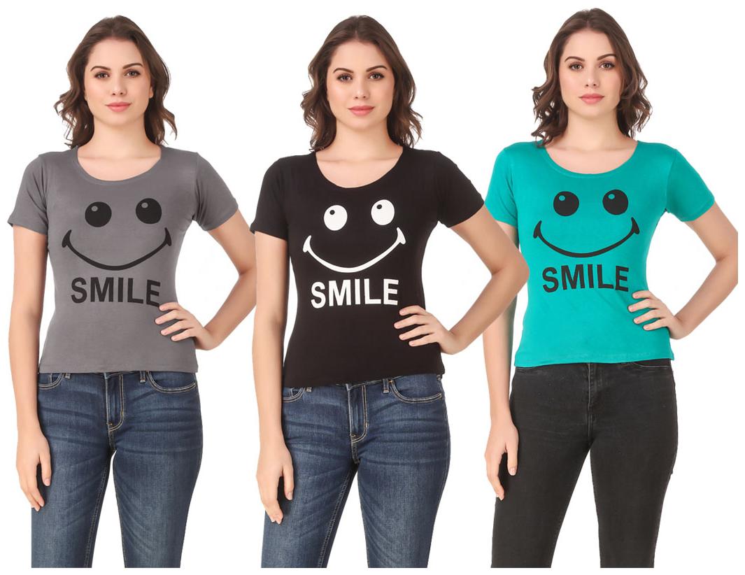 

Krishty Trading Lycra Casual Regular T Shirt Multi