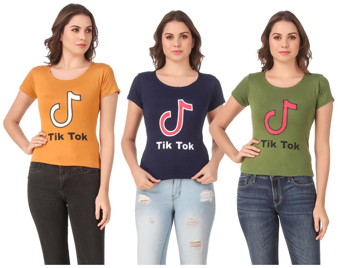 

Krishty Trading Lycra Casual Regular T Shirt Multi