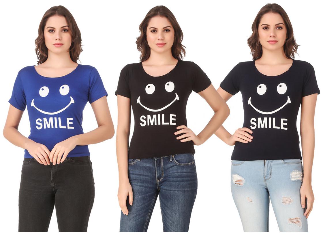 

Krishty Trading Lycra Casual Regular T Shirt Multi