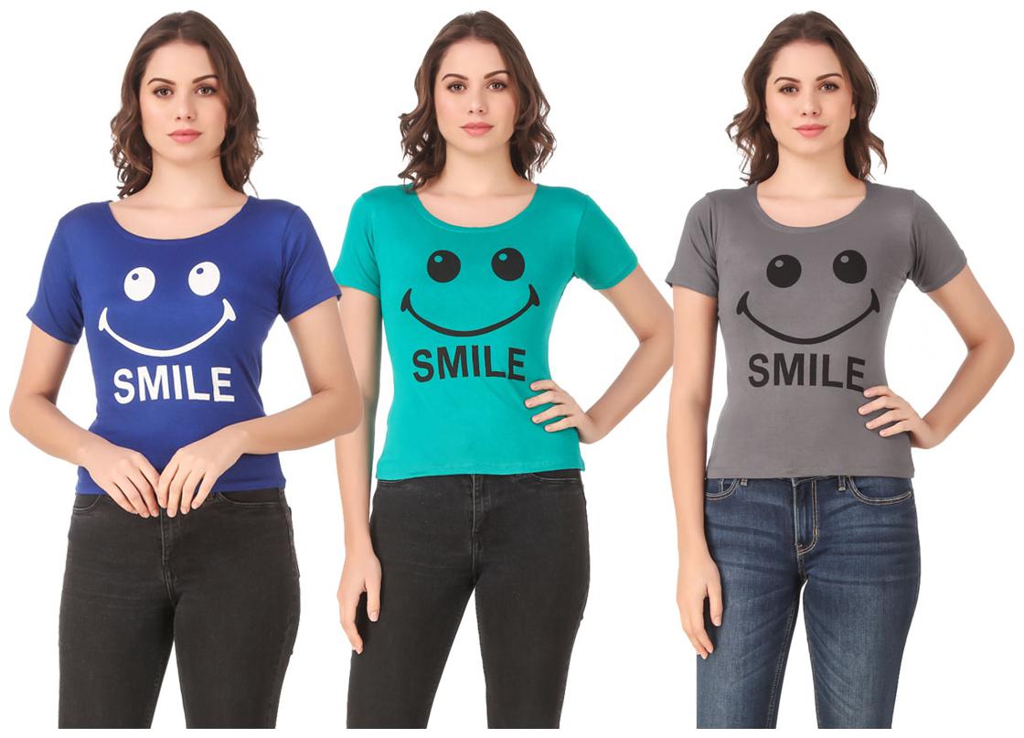 

Krishty Trading Lycra Casual Regular T Shirt Multi
