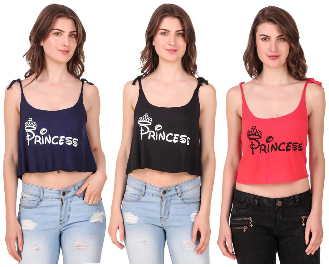 

Krishty Trading Women Printed Crop top - Multi