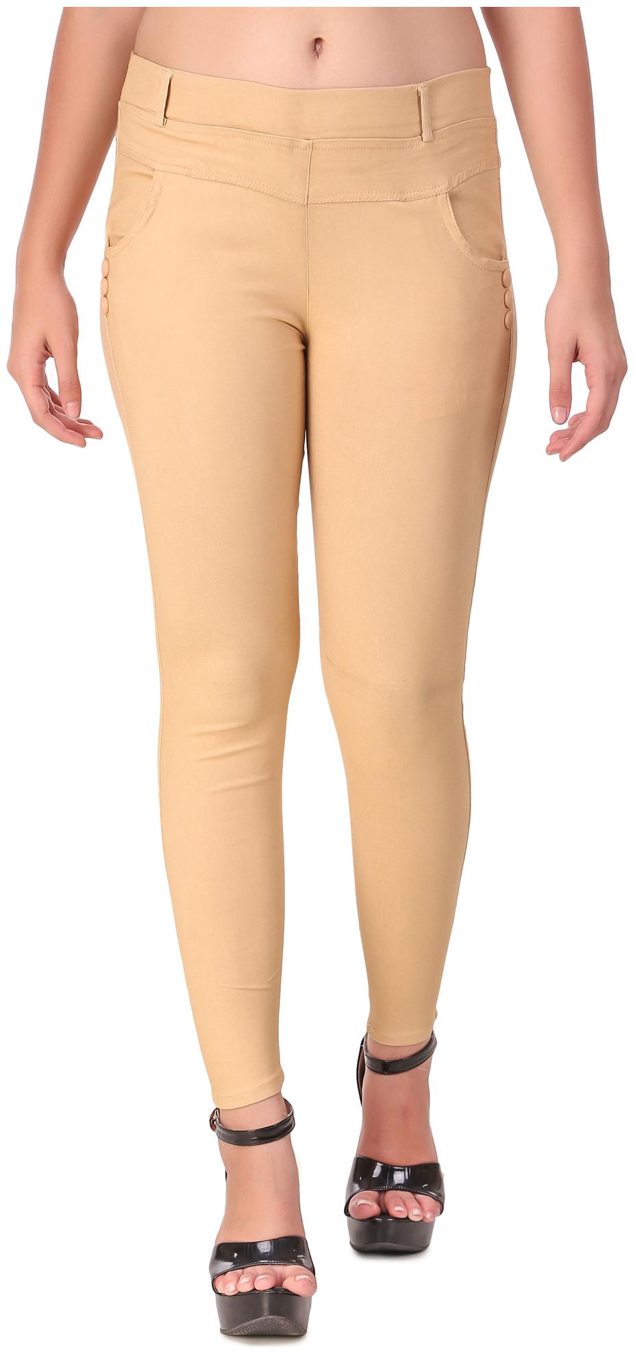 

Krishty Trading Women Beige Skinny fit Jegging