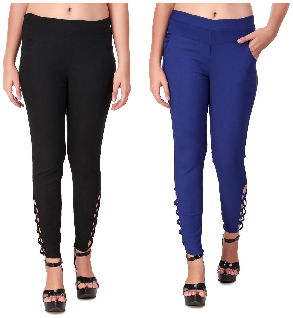 

Krishty Trading Women Black Blue Skinny fit Jegging