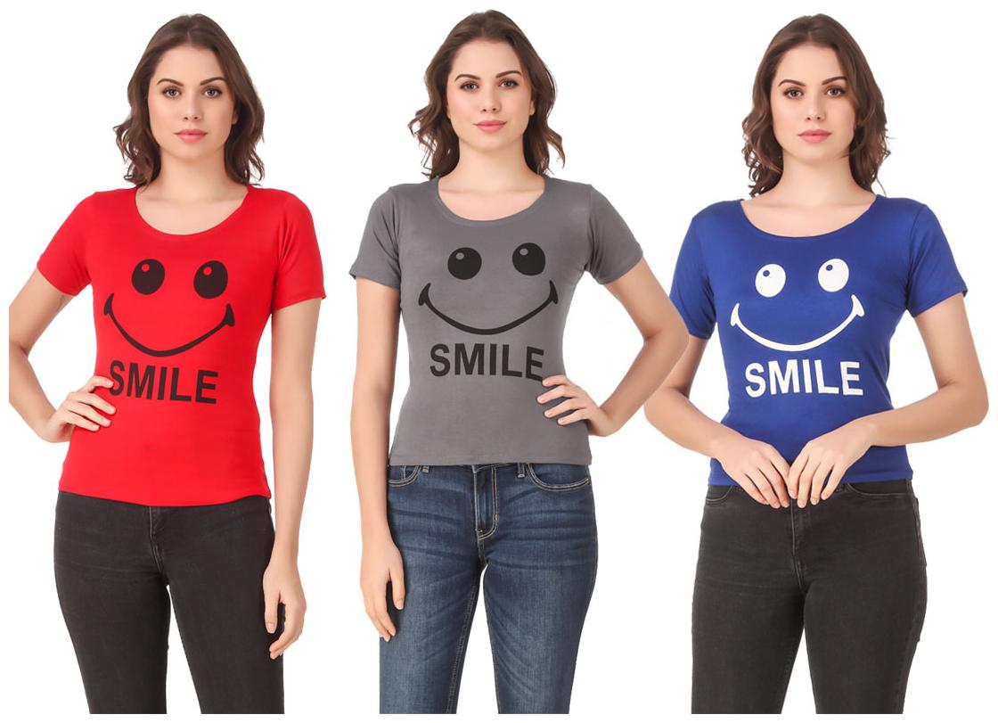 

Krishty Trading Lycra Casual Regular T Shirt Multi