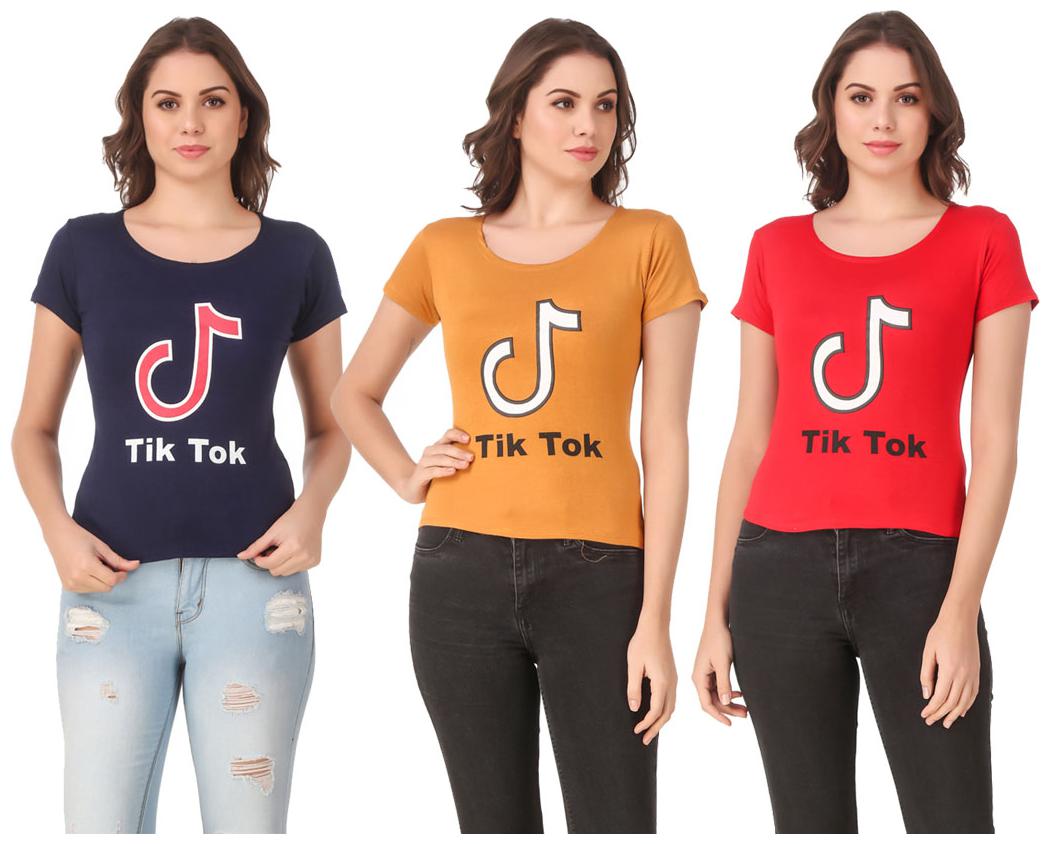 

Krishty Trading Lycra Casual Regular T Shirt Multi