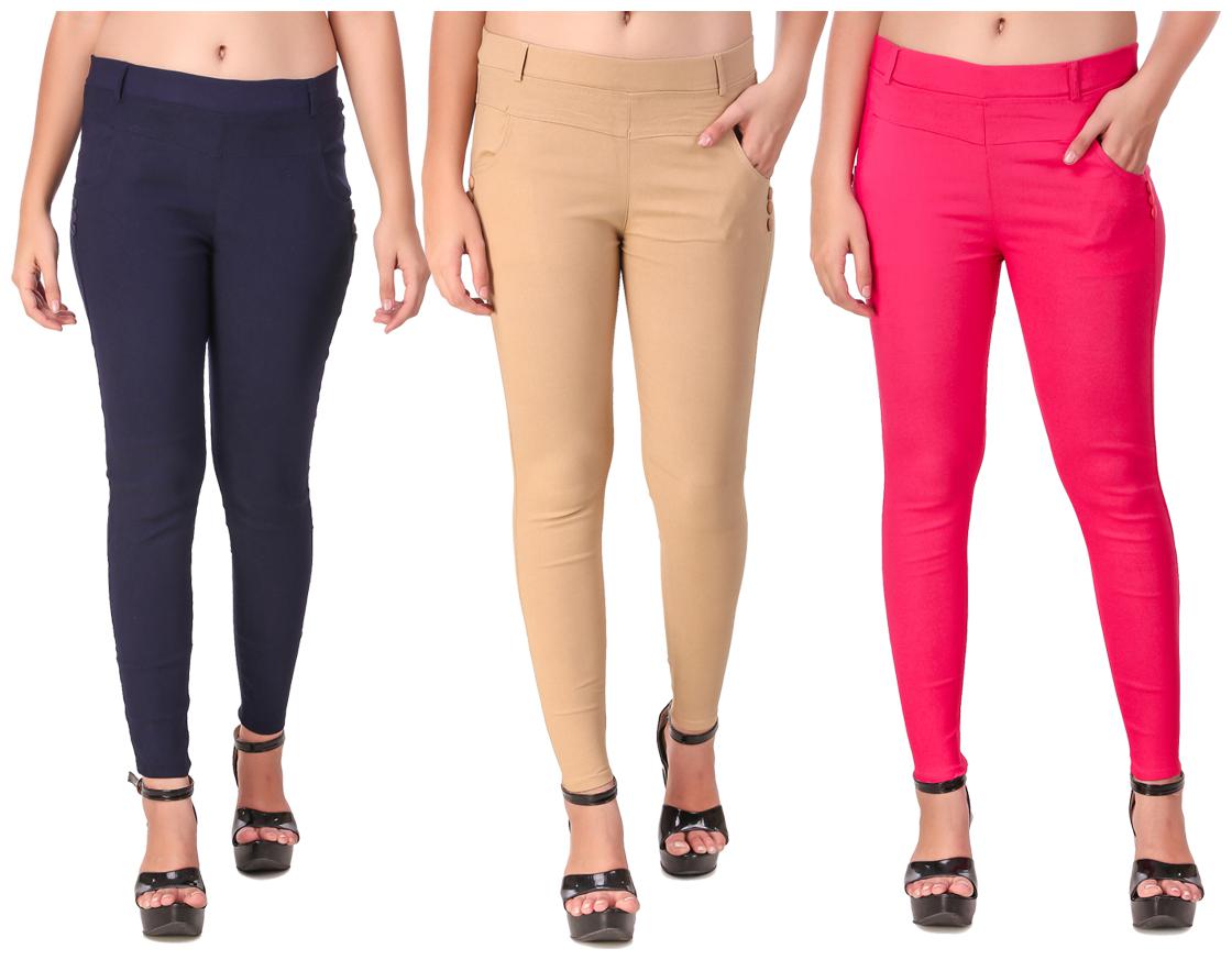 

Krishty Trading Women Multi Skinny fit Jegging