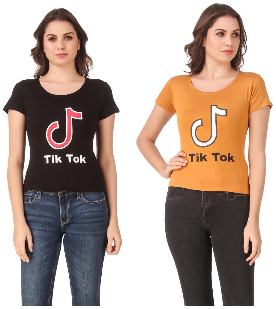 

Krishty Trading Lycra Printed Black Yellow Color T-Shirt