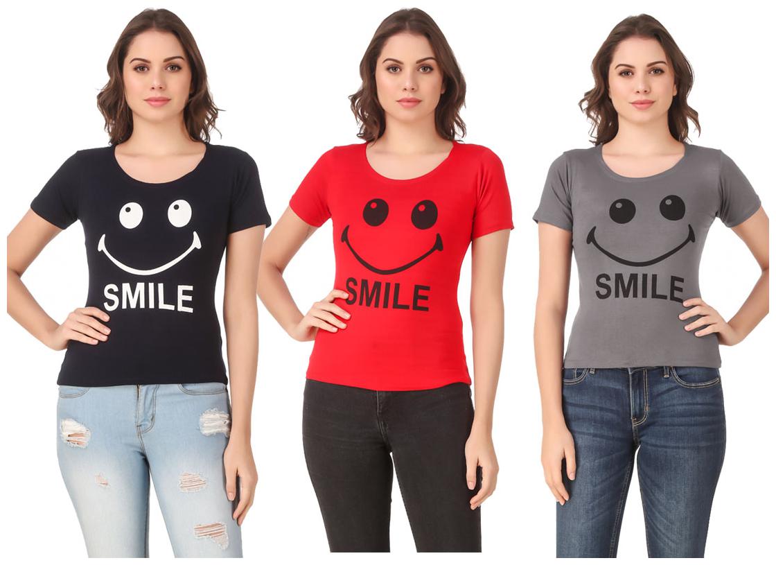 

Krishty Trading Lycra Casual Regular T Shirt Multi