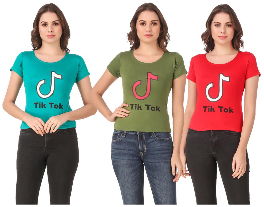 

Krishty Trading Lycra Casual Regular T Shirt Multi
