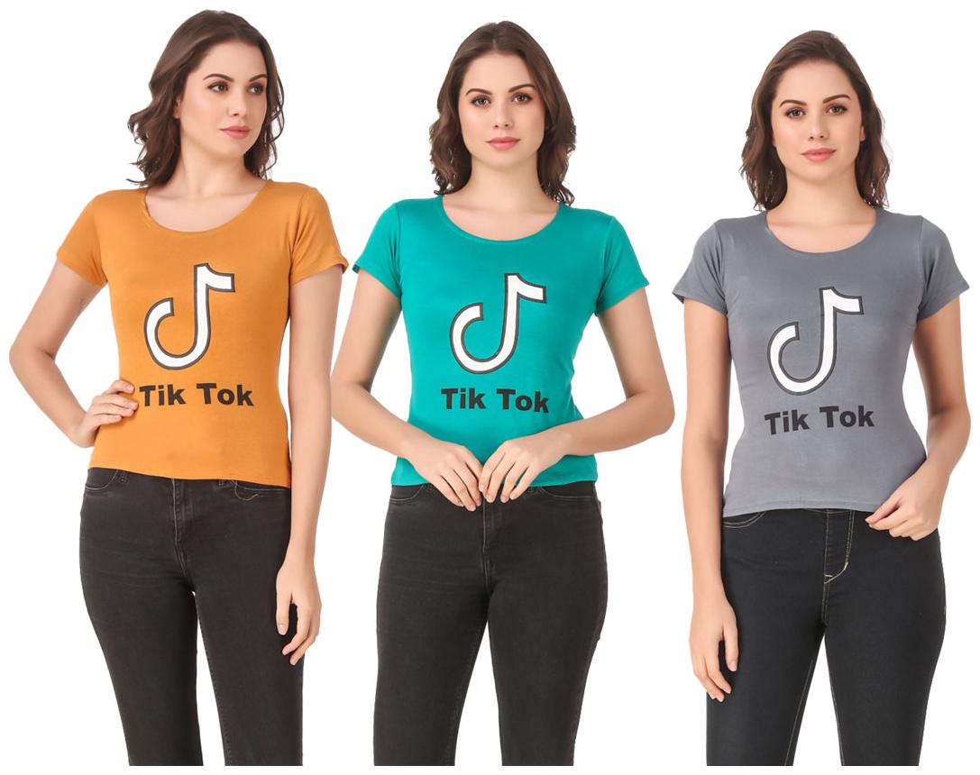 

Krishty Trading Lycra Casual Regular T Shirt Multi