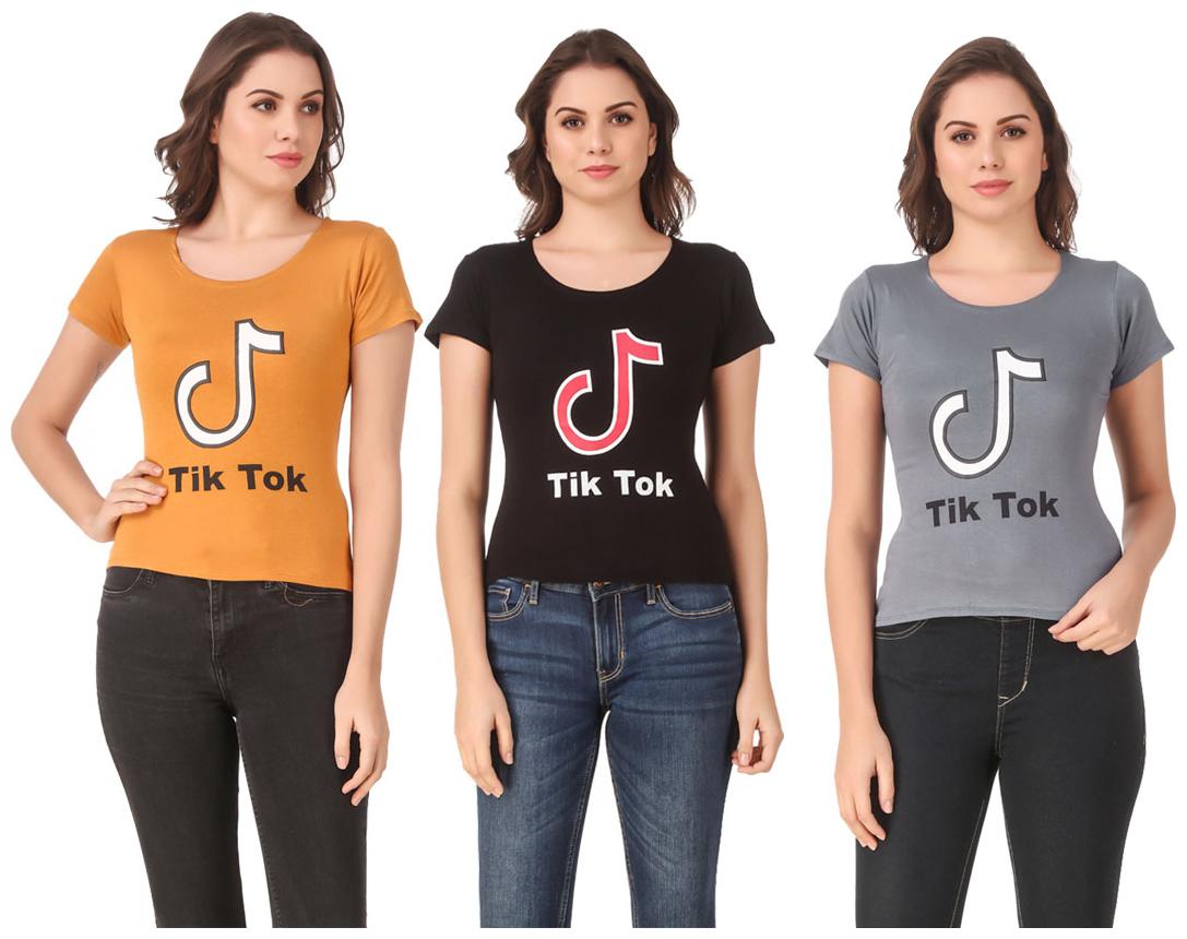 

Krishty Trading Lycra Casual Regular T Shirt Multi