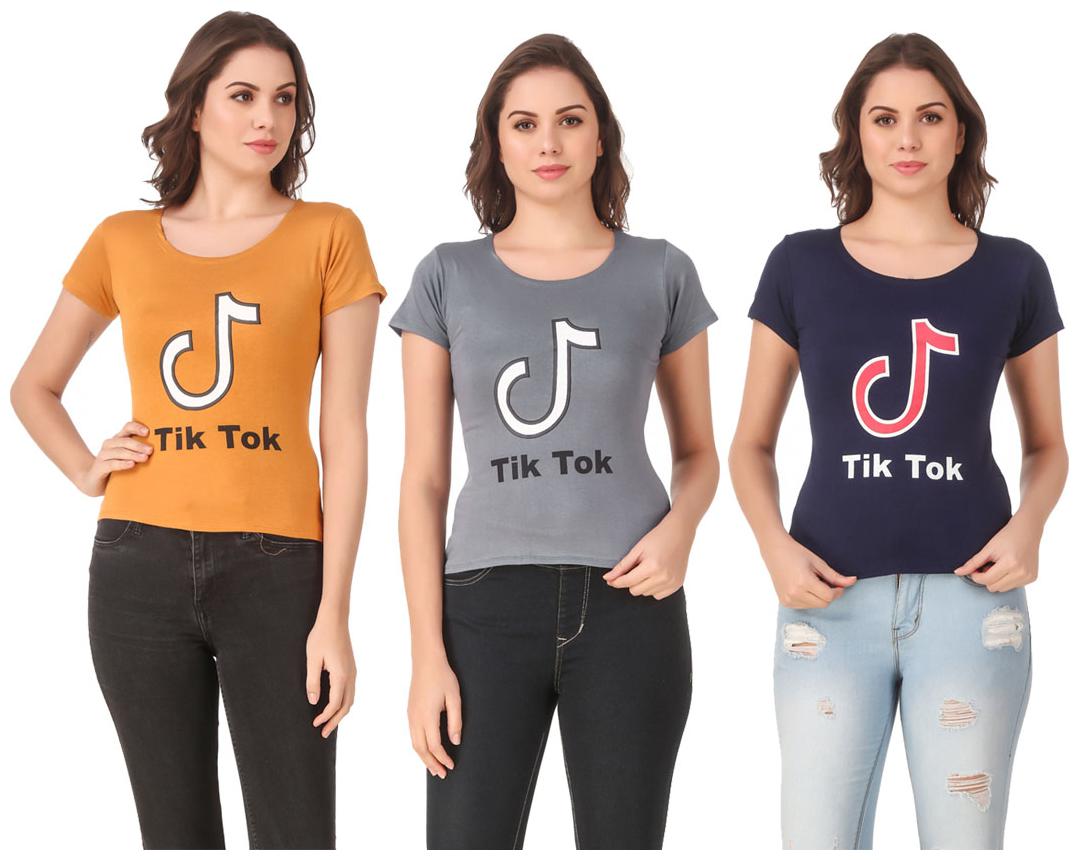 

Krishty Trading Lycra Casual Regular T Shirt Multi