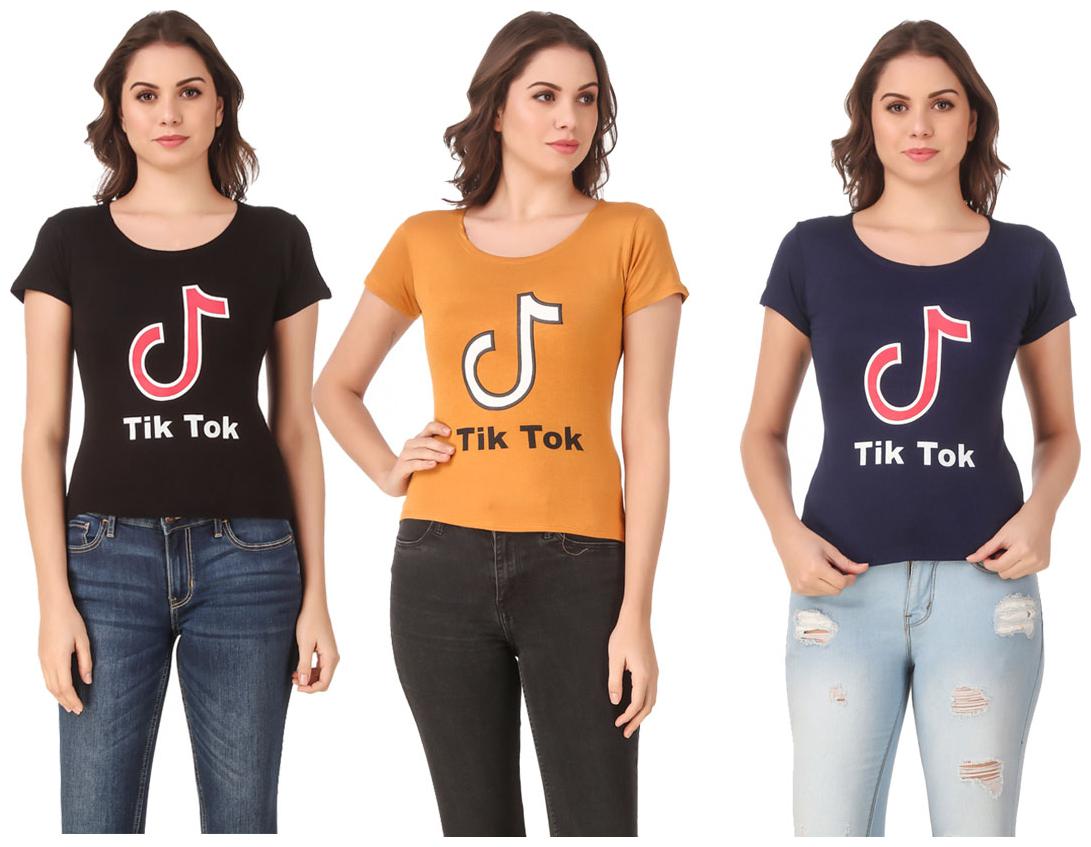 

Krishty Trading Lycra Casual Regular T Shirt Multi