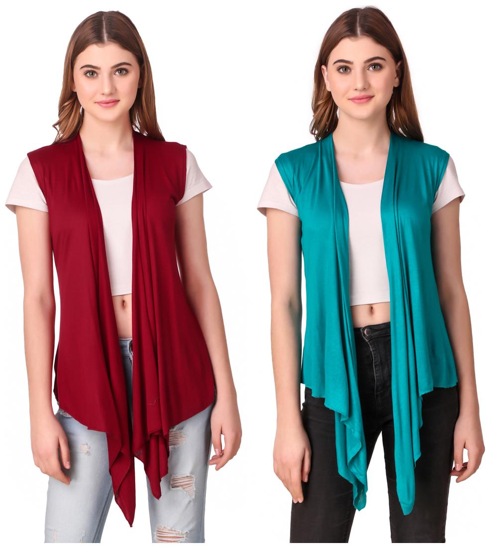 

Krishty Trading Women Shrug - Maroon