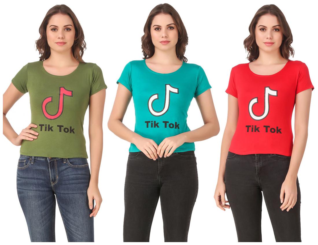 

Krishty Trading Lycra Casual Regular T Shirt Multi